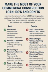commercial construction loan tips