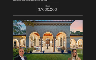 FinanceBoston Arranges a $7,000,000 Bridge Loan For a Signature Estate Residence in Jupiter, FL.